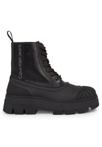 Calvin Klein Jeans Trzewiki Chunky Combat Lace Up Boot YM0YM00814 Czarny. Kolor: czarny #1