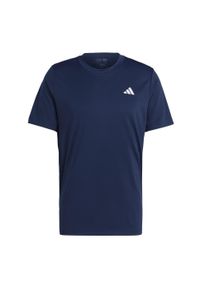 Adidas - Club Tennis Tee. Kolor: niebieski. Materiał: materiał. Sport: tenis