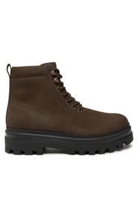 Calvin Klein Jeans Trapery Lugged Laceup Boot Oxf Hiking Nb YM0YM01076 Brązowy. Kolor: brązowy. Materiał: skóra