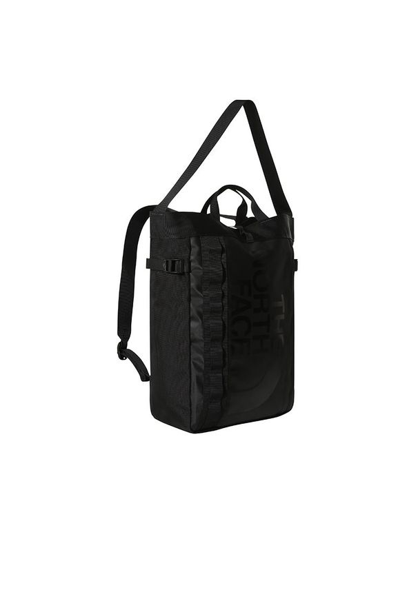 Torba The North Face Tote Base Camp 0A3KX2KX71 - czarna. Kolor: czarny. Materiał: nylon. Wzór: paski. Sport: fitness