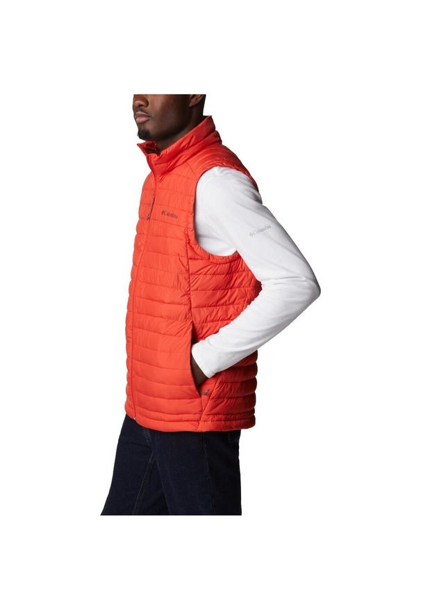 columbia - Kamizelka turystyczna męska Columbia Silver Falls Vest. Kolor: czerwony, pomarańczowy. Materiał: poliester