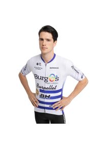 SIROKO - Męska koszulka kolarska z krótkim rękawem Burgos Burpellet BH x Siroko Siroko. Kolor: biały. Długość rękawa: krótki rękaw. Długość: krótkie. Sport: kolarstwo #1