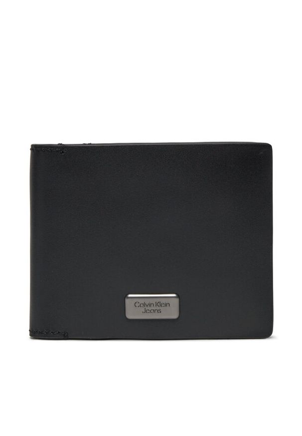 Calvin Klein Jeans Duży Portfel Męski Inst Plaque Bifold W/Coin K50K511432 Czarny. Kolor: czarny