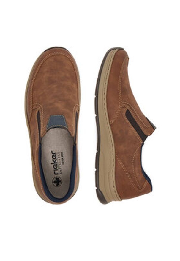 Rieker Półbuty 14362-24 Brązowy. Kolor: brązowy. Materiał: materiał, syntetyk