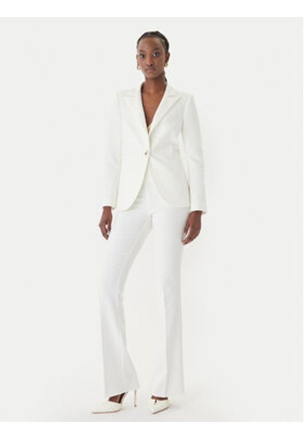 Rinascimento Marynarka CFC0128640003 Biały Regular Fit. Kolor: biały. Materiał: syntetyk