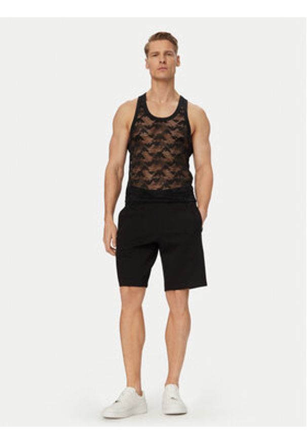 Emporio Armani Tank top EM002156 AF16108 FC039 Czarny Regular Fit. Kolor: czarny. Materiał: syntetyk