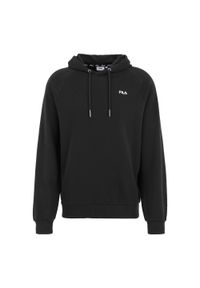 Fila - Bluza trekking męska Braives Reglan. Typ kołnierza: kaptur. Kolor: czarny. Materiał: bawełna, poliester. Sport: turystyka piesza