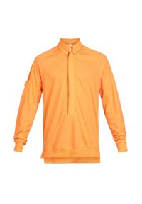 ROBERT KUPISZ - Pomarańczowy t-shirt Now Mod. Typ kołnierza: kołnierzyk koszulowy. Kolor: pomarańczowy. Materiał: bawełna. Długość rękawa: długi rękaw. Długość: długie. Wzór: nadruk #2