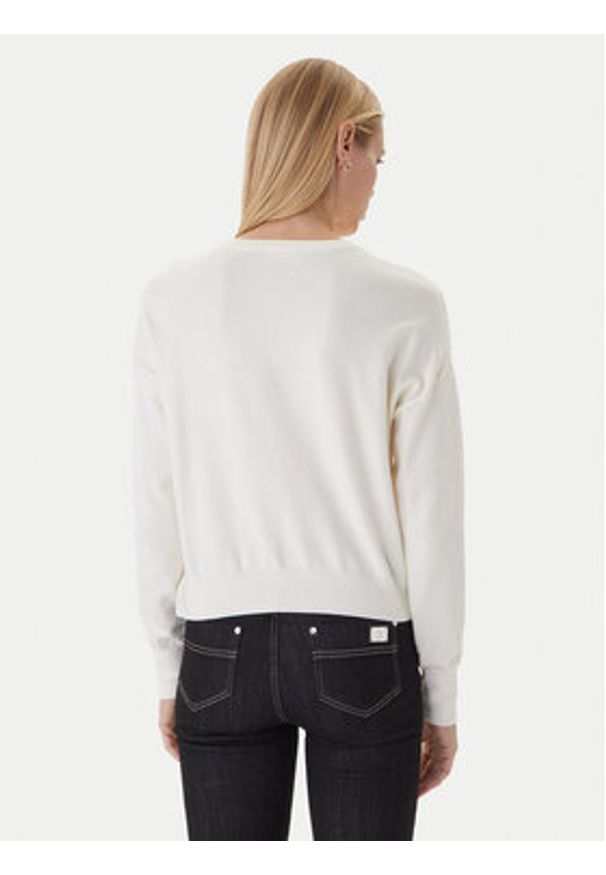 Gaudi Sweter 521BD53023 Beżowy Regular Fit. Kolor: beżowy. Materiał: wiskoza