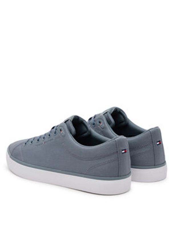 TOMMY HILFIGER - Tommy Hilfiger Tenisówki Th Hi Vulc Low Core Canvas FM0FM05396 Szary. Kolor: szary. Materiał: materiał