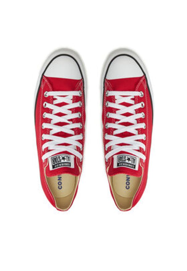 Converse Trampki Chuck Taylor All Star Ox M9696C Czerwony. Kolor: czerwony. Materiał: materiał
