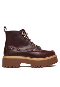 Timberland Trzewiki Stone Street Mid TB0A27YZEIW1 Bordowy. Kolor: czerwony. Materiał: skóra. Styl: street #1