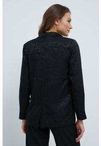 Y.A.S marynarka kolor czarny jednorzędowa wzorzysta. Okazja: na co dzień. Kolor: czarny. Styl: casual, klasyczny #4