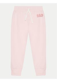 GAP - Gap Spodnie dresowe 843630-02 Różowy Regular Fit. Kolor: różowy. Materiał: bawełna #1