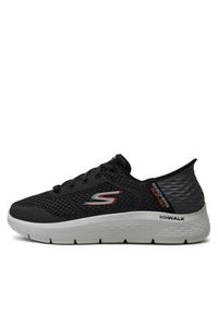 skechers - Skechers Sneakersy Go Walk Flex-New World 216505/BKOR Czarny. Kolor: czarny. Materiał: mesh, materiał #5
