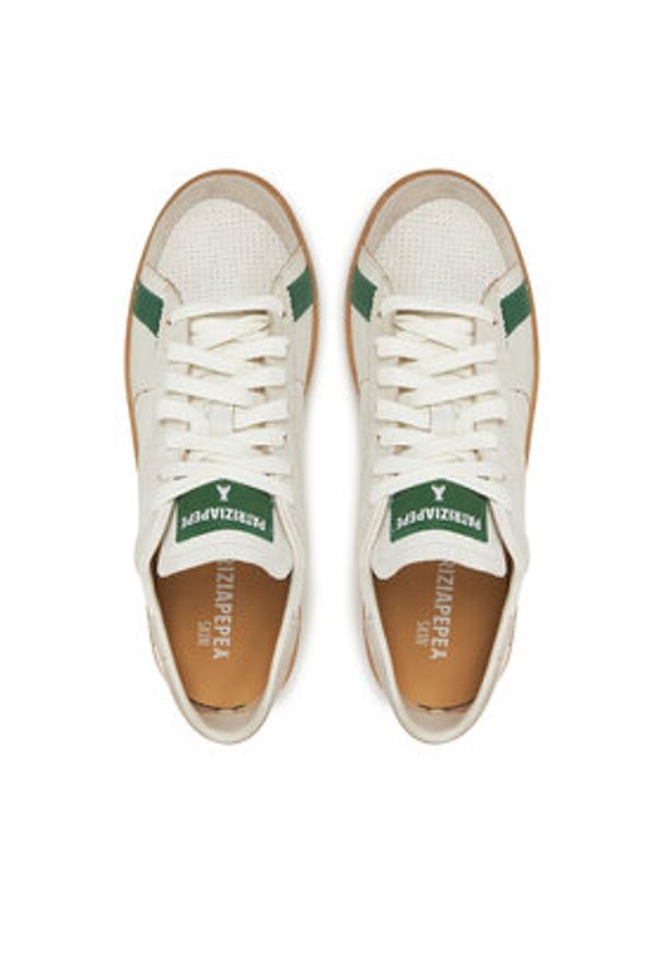 Patrizia Pepe Sneakersy 2Z0064/L150 FF70 Biały. Kolor: biały. Materiał: skóra
