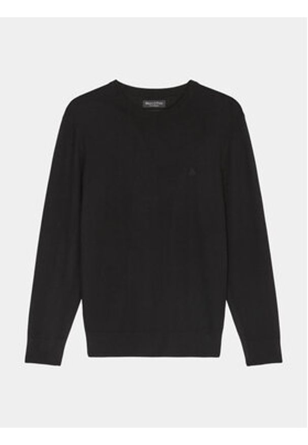 Marc O'Polo Sweter 329 5144 60504 Czarny Regular Fit. Typ kołnierza: polo. Kolor: czarny. Materiał: bawełna