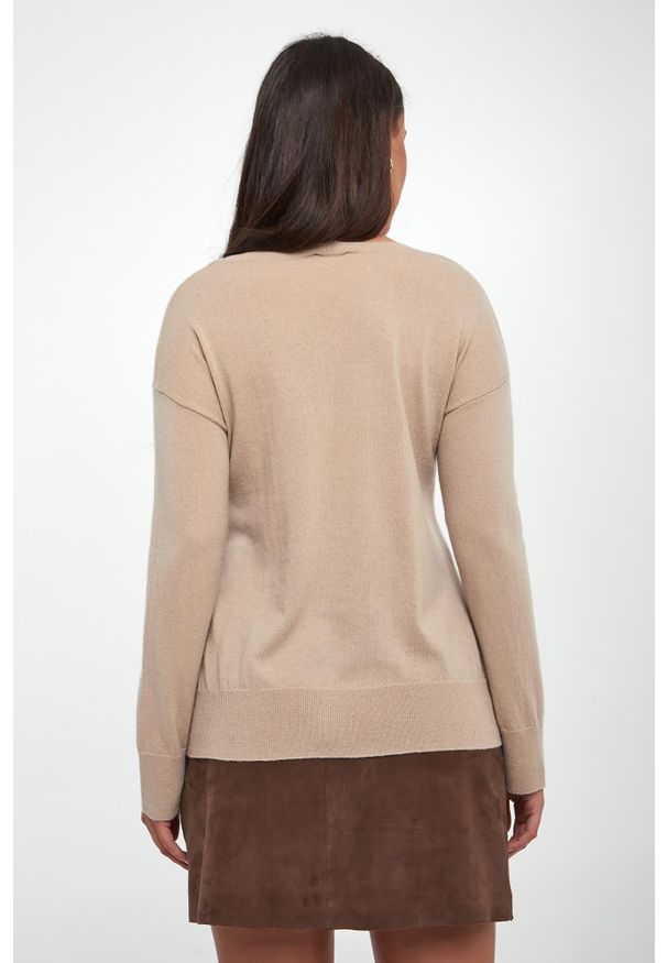 Sweter damski wełniany z kaszmirem Nebula MM. Materiał: wełna, kaszmir