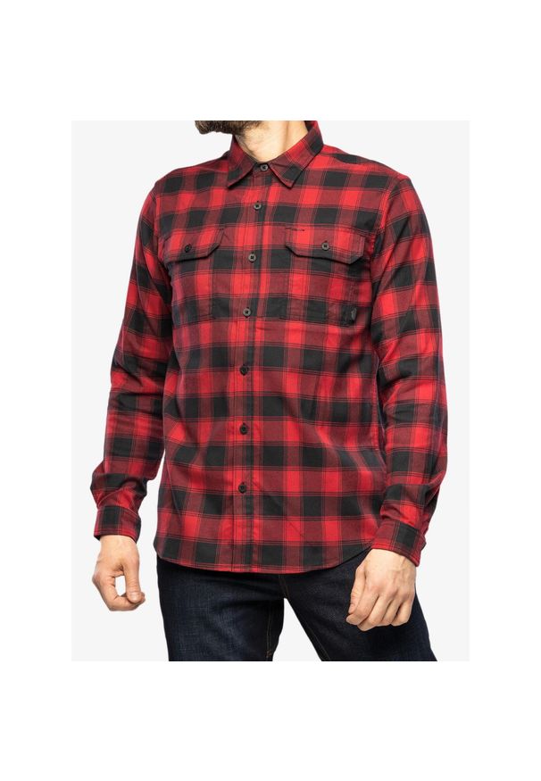 Koszula męska Helikon-Tex Greyman Shirt. Okazja: na co dzień. Kolor: czerwony. Styl: casual