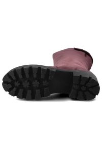 Bordowe Kozaki Simen Damskie Modne Ocieplane Buty. Okazja: na co dzień. Zapięcie: pasek. Kolor: czerwony. Szerokość cholewki: normalna. Materiał: jeans. Sezon: zima, jesień. Obcas: na obcasie. Styl: casual, rockowy, elegancki. Wysokość obcasa: średni #9