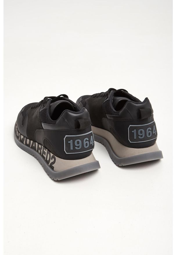 Sneakersy męskie DSQUARED2. Materiał: skóra, materiał. Wzór: aplikacja