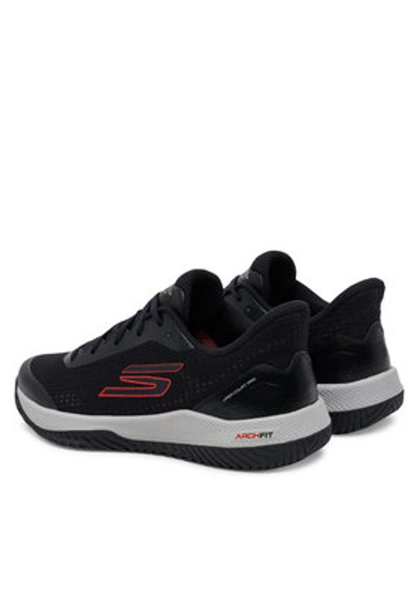 skechers - Skechers Buty do tenisa Viper Court Pro 246069/BKRD Czarny. Kolor: czarny. Materiał: materiał. Sport: tenis