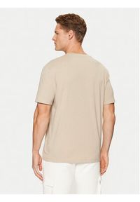 Guess T-Shirt Z2YI12 JR06K Beżowy Regular Fit. Kolor: beżowy. Materiał: bawełna #3