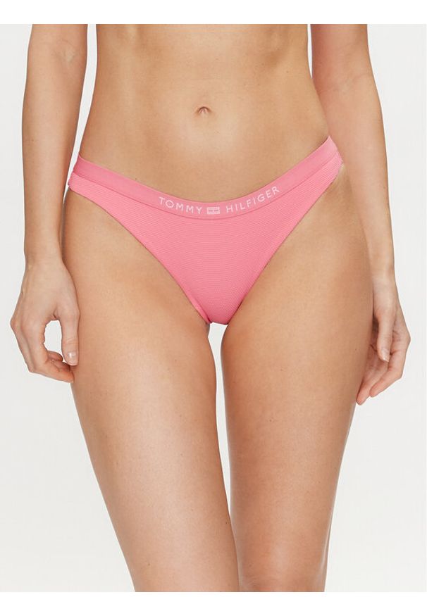 TOMMY HILFIGER - Tommy Hilfiger Dół od bikini UW0UW05315 Różowy. Kolor: różowy. Materiał: syntetyk
