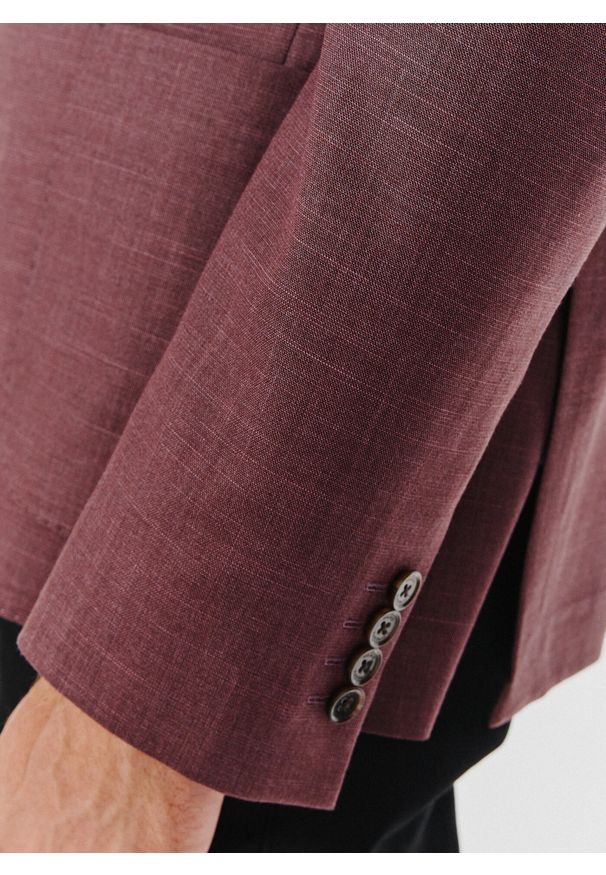 Pako Lorente - PAKO LORENTE – Casualowa gładka marynarka męska. Okazja: na co dzień. Materiał: elastan, wiskoza, poliester. Wzór: gładki. Styl: casual