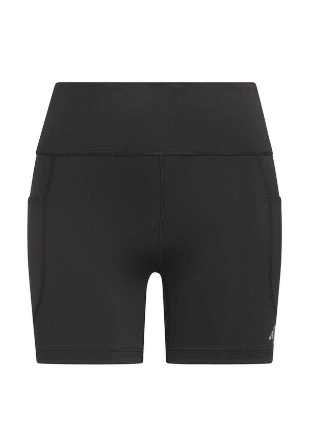Adidas - DailyRun 5-Inch Short Leggings. Kolor: czarny. Materiał: materiał. Długość: krótkie