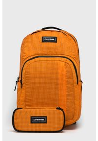 Dakine plecak kolor pomarańczowy duży gładki. Kolor: pomarańczowy. Materiał: tkanina, poliester, materiał. Wzór: gładki