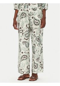 Fransa Spodnie materiałowe 20615422 Zielony Regular Fit. Kolor: zielony. Materiał: wiskoza #1