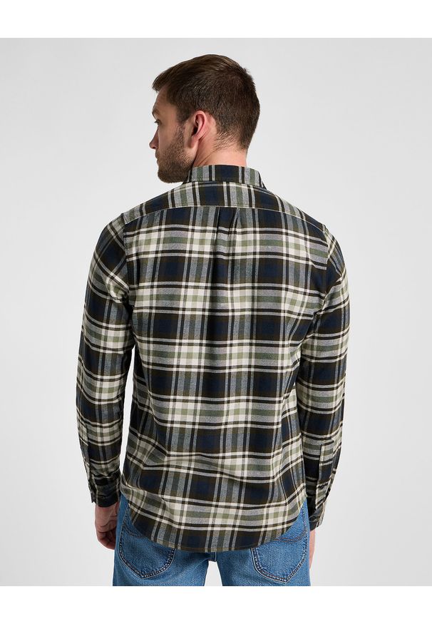 Lee - LEE MĘSKA KOSZULA LEE LEESURE SHIRT GREEN 112355701