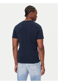 Tommy Jeans T-Shirt Linear Chest DM0DM21780 Granatowy Slim Fit. Kolor: niebieski. Materiał: bawełna #3