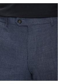 BOSS Garnitur C-Huge-Peak-252 50540764 Granatowy Slim Fit. Kolor: niebieski. Materiał: wiskoza, len
