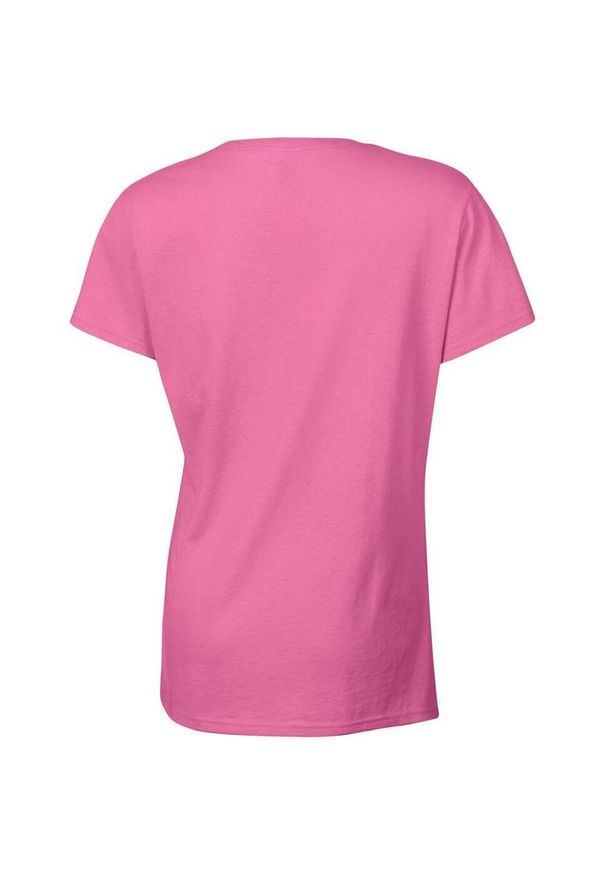 GILDAN - Damska Koszulka T-shirt Krótki Rękaw Top. Kolor: fioletowy. Długość rękawa: krótki rękaw. Długość: krótkie. Sport: turystyka piesza