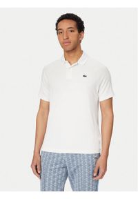 Lacoste Polo DH0159 Biały Regular Fit. Typ kołnierza: polo. Kolor: biały. Materiał: syntetyk #1