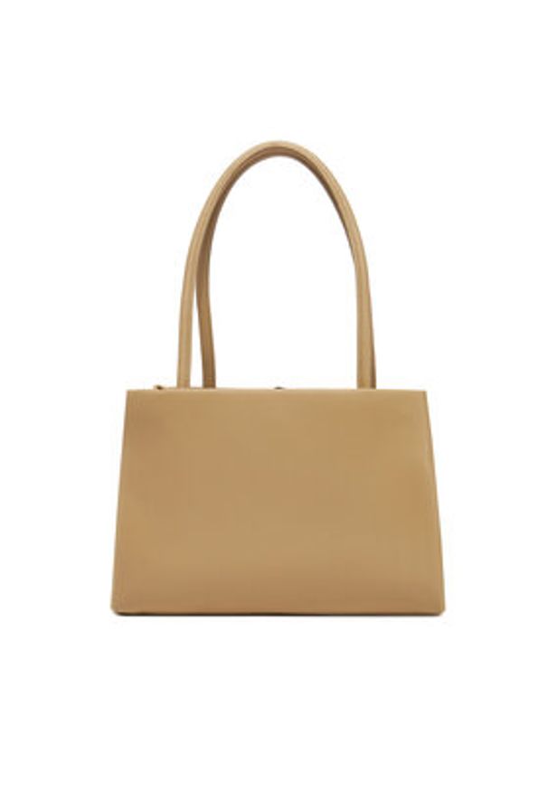 Tommy Jeans Torebka Tjw American Cool Med Tote AW0AW17297 Beżowy. Kolor: beżowy. Materiał: skórzane