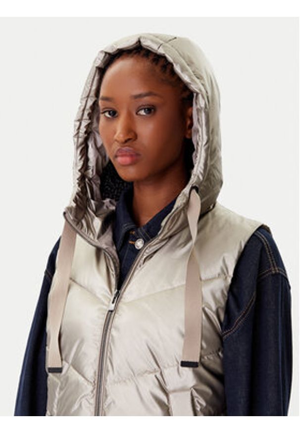 Morgan Bezrękawnik 252-GSOLIAM Beżowy Regular Fit. Kolor: beżowy. Materiał: syntetyk. Długość rękawa: bez rękawów