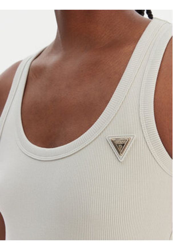 Guess Top V4YP06 K8RT2 Zielony Regular Fit. Kolor: zielony. Materiał: wiskoza