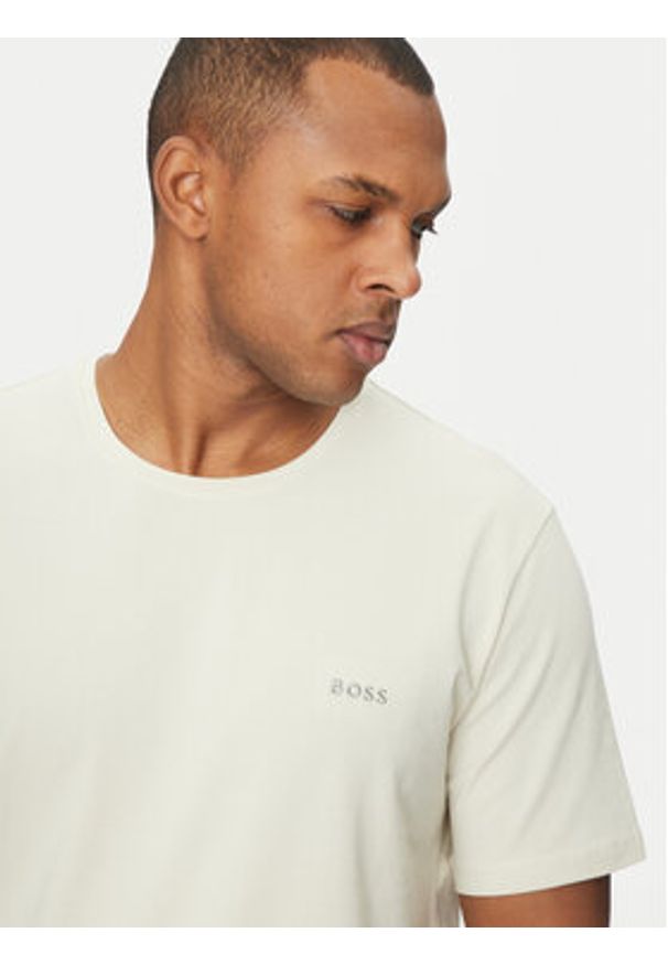 BOSS T-Shirt Mix&Match 50515312 Biały Regular Fit. Kolor: biały. Materiał: bawełna