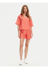 United Colors of Benetton - United Colors Of Benetton Piżama 4SHX3P03X Czerwony Regular Fit. Kolor: czerwony. Materiał: bawełna