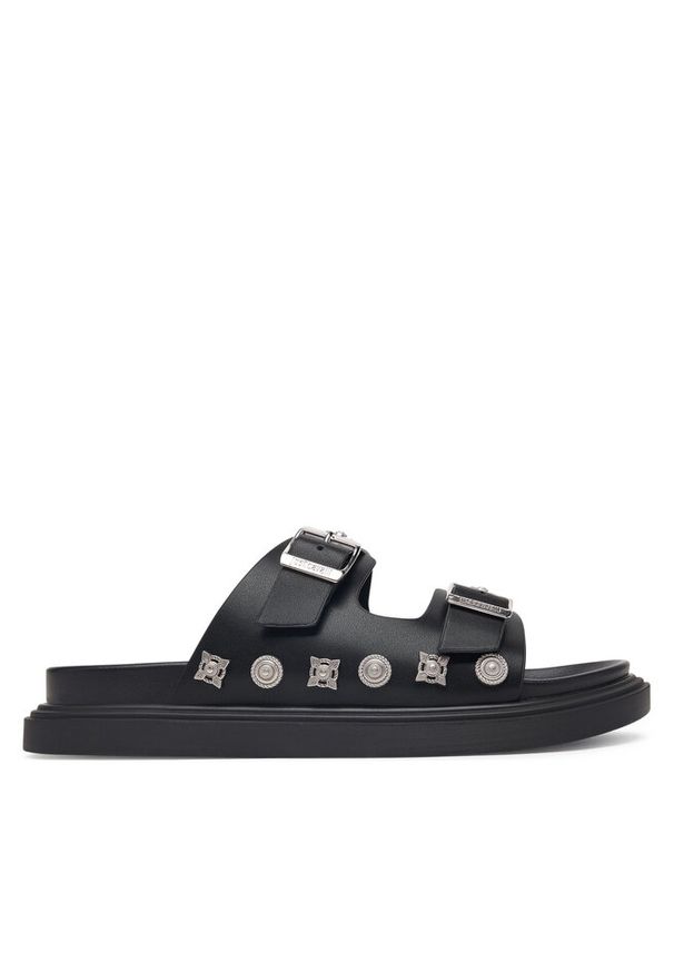Klapki Just Cavalli. Kolor: czarny