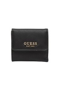 Guess - GUESS Czarna mały portfel Laurel. Kolor: czarny. Materiał: skóra ekologiczna #3