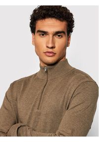 Selected Homme Sweter Berg 16074687 Brązowy Regular Fit. Kolor: brązowy. Materiał: bawełna #2