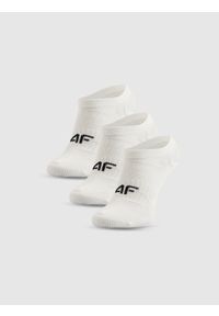 4f - 4F Skarpetki krótkie (3-pack) dziewczęce - białe 35-37. Kolor: biały #1