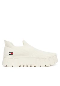 Tommy Jeans Sneakersy Tjw Chunky Knit Sneaker EN0EN03014 Biały. Kolor: biały. Materiał: materiał #1