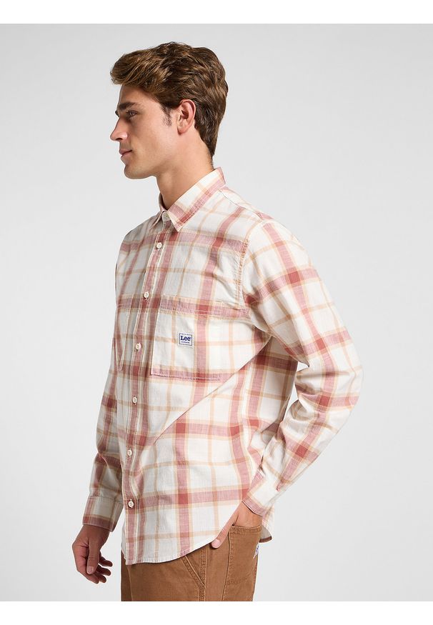 Lee - LEE MĘSKA KOSZULA LEE WORKWEAR SHIRT 2_0 REDWOOD 112364151
