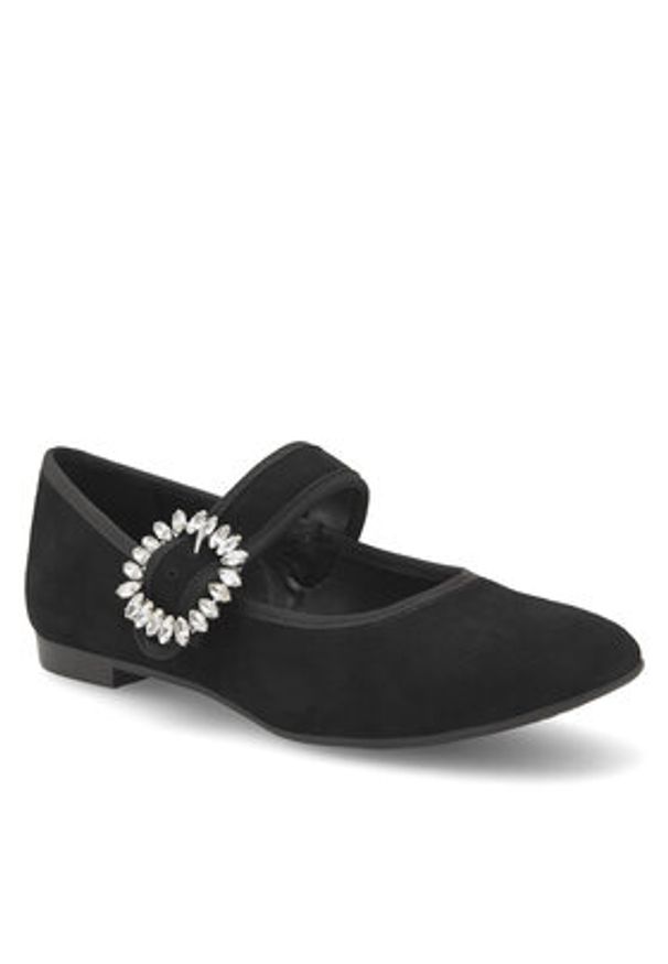 Sergio Bardi Baleriny RST-D1063-01SB Czarny. Kolor: czarny. Materiał: skóra