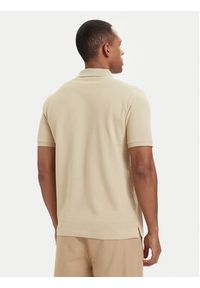 GANT - Gant Polo Shield 2210 Beżowy Regular Fit. Typ kołnierza: polo. Kolor: beżowy. Materiał: bawełna #5